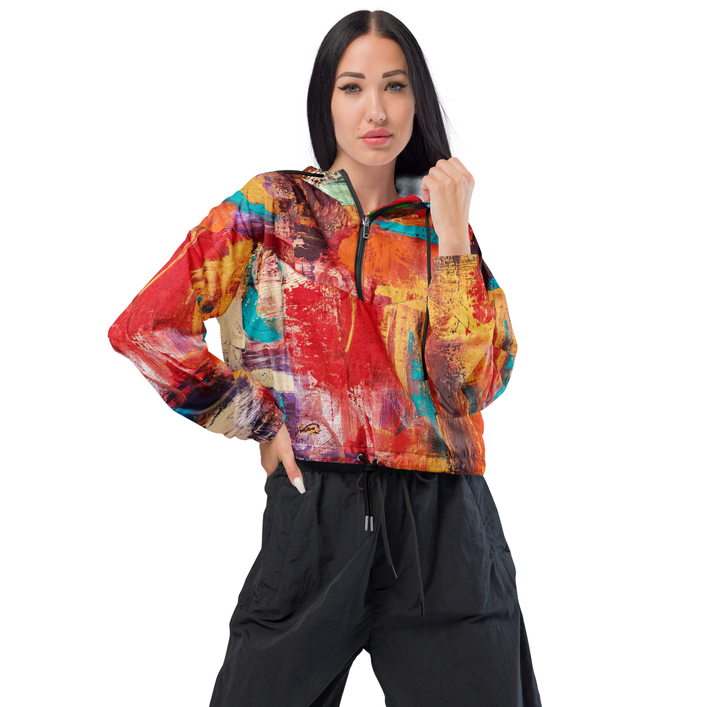 Women’s cropped windbreaker