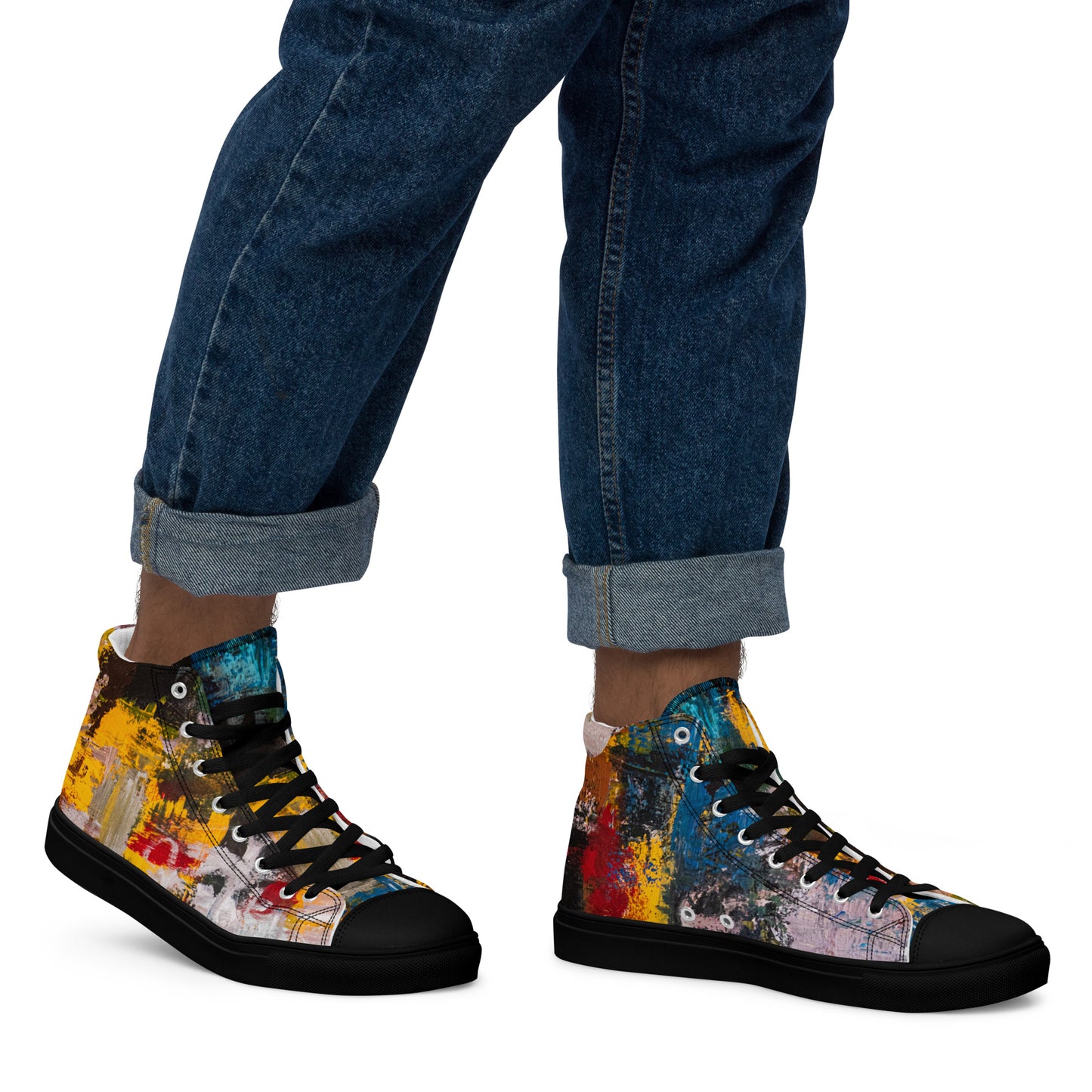 Men’s high top canvas shoes