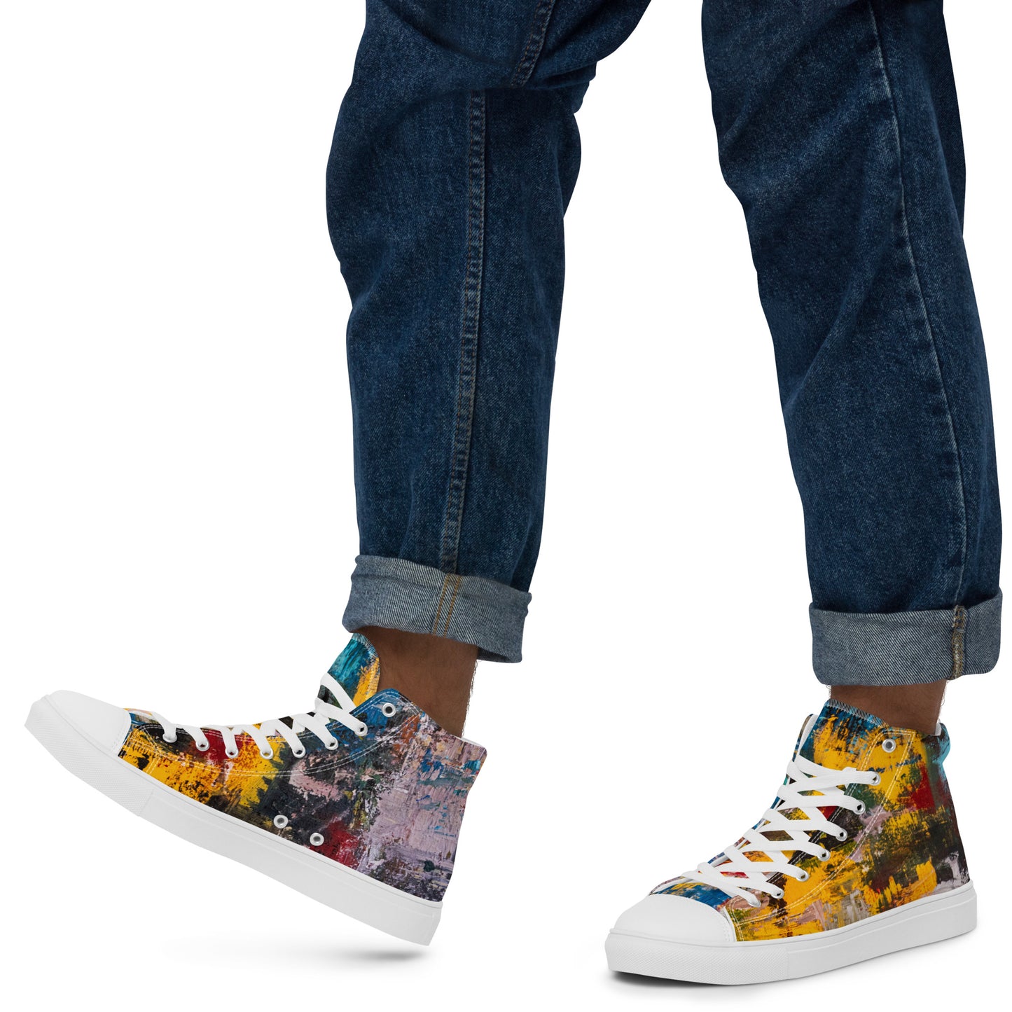 Men’s high top canvas shoes